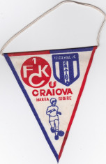 Fanion fotbal UNIVERSITATEA CRAIOVA - FC KAISERSLAUTERN 16.03.1983 foto