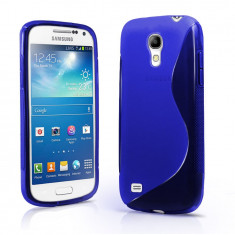 Husa Samsung Galaxy S4 Mini I9195- S Line Gel&amp;quot;Albastru&amp;quot; + Folie Protectie Ecran foto
