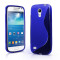 Husa Samsung Galaxy S4 Mini I9195- S Line Gel&quot;Albastru&quot; + Folie Protectie Ecran