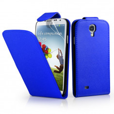 Husa/Toc Samsung Galaxy S4 I9505/I9500-Flip Leather&amp;quot;Rosu&amp;quot;+Folie Protectie Ecran foto