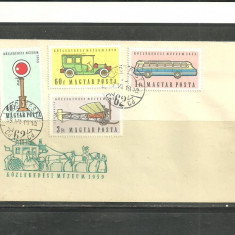 UNGARIA 1959 - TRANSPORTURI, plic comemorativ, FDCS13
