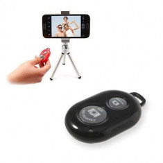 Telecomanda Camera Shutter iOS iPhone iPad Android Samsung HTC Sony Wireless Bluetooth Neagra foto