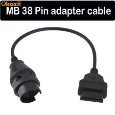 Cablu adaptor diagnoza pt Mercedes Benz 38 pini la OBD2 16 pini foto