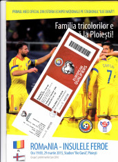 Program meci+bilet ROMANIA - INSULELE FEROE 29.03.2015 (Preliminarii Euro 2016) foto