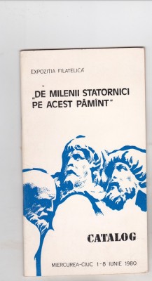 bnk fil Expozitia filatelica De milenii statornici pe acest pamant 1980 foto