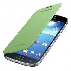 Husa/Toc-ORIGINAL- Samsung Galaxy S4 Mini I9195-Cover Wallet&amp;quot;Verde&amp;quot;PREMIUM foto
