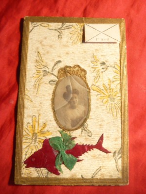 Ilustrata- Felicitare de 1 Aprilie - Franta , cca. 1906 foto