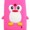 Husa Silicon Pinguin Nokia Lumia 520 Roz