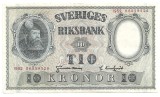 SUEDIA 10 KRONOR COROANE 1952 VF