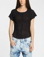 Bluza cu Maneca Scurta Dama Diesel Negru 4961-TSD289 foto