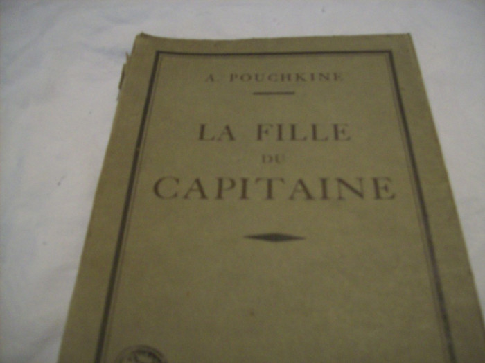 la fille du capitaine-a. pouchkine-1925-franceza-exemplarul nr. 1312