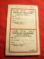 Cupoane de Calatorie cu 50% reducere pt. copii si studenti -1941-1942 foto