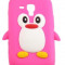 Husa Silicon Pinguin Samsung Galaxy S Duos S7562 Roz