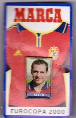 Insigna fotbal jucatorul SERGI (Spania) foto