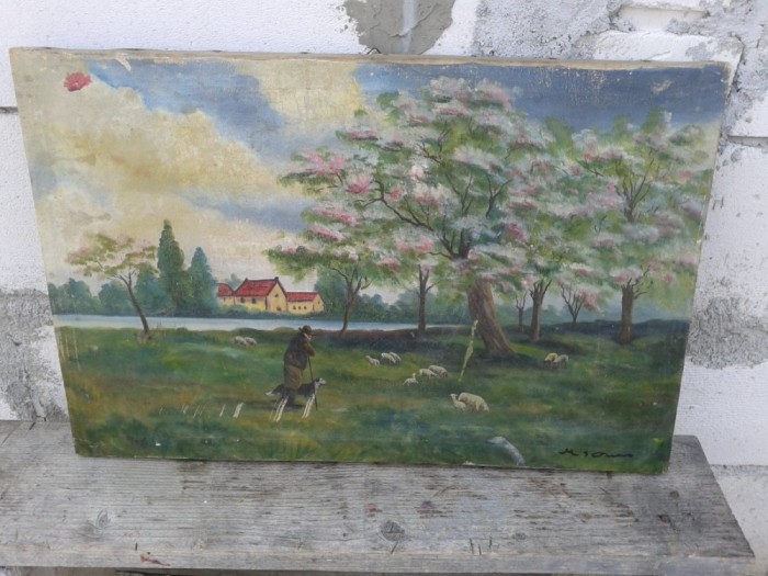 PICTURA IN ULEI PE PINZA ,CIBANAS CU OI reducere foto mare PICTURA IN ULEI PE PINZA ,CIBANAS CU OI reducere foto mare