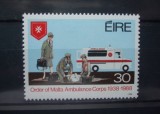 IRLANDA 1988 &ndash; AMBULANTA SI INFIRMIERI, serie nestampilata, B8, Medical, Nestampilat