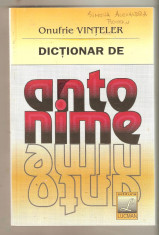 Dictionar de antonime-Onufrie Vinteler foto