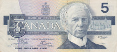 CANADA 5 dollars 1986 VF+!!! foto