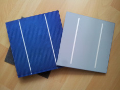 100 Celule fotovoltaice policristaline (celule solare) 3.95W, 156x156mm foto