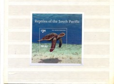 ST-157=PALAU=tematica TESTOASE,-Bloc nestampilat,MNH(**)