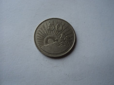 JN. 50 centi 1980 Zimbabwe foto
