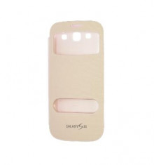 Husa Toc Flip Cover S-View Samsung I9300 Galaxy S3 Alb foto