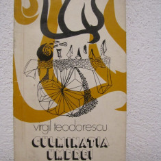 CULMINATIA UMBREI/VERSURI ,AN 1980 , CU AUTOGRAF- VIRGIL TEODORESCU