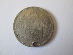 MONEDA GAURITA 50 LEI 1936 foto