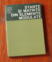 carte - Stante si matrite din elemente modulate - Ed. Tehnica 1980 - 272 pagini foto