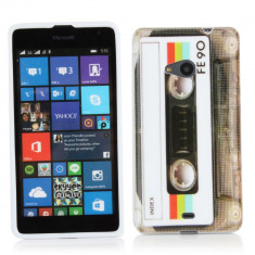 Husa Microsoft Lumia 535 - IMD TPU-Gel&amp;quot;Vintage/Retro Stil de caseta&amp;quot; foto