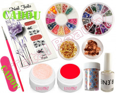 Kit Unghii False cu Gel UV - Nail-Art special de sezon + CADOU foto