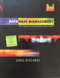 Cumpara ieftin DATA BASE MANAGEMENT WITH WEB SITE DEVELOPMENT APPLICATIONS - Greg Riccardi