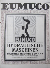 Prospect Eumuco Nr.1058-Hydrauliche Maschinen Eulenberg-Moenting&amp;amp;Co.(interbelic) foto