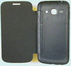 Husa Toc Flip Cover Samsung Galaxy Ace 3 S7270 Negru foto