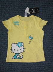 Nou! Tricou galben Hello Kitty, Baby Club, fetite 12-18 luni/ 86 cm foto