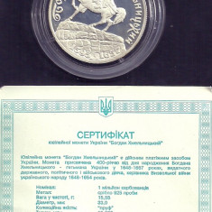 UCRAINA 1000000 1.000.000 KARBOVANTSIV 1996 BOGDAN KHMELNITSKY AG 925 15,5g