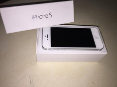 IPHONE 5 ALB SILVER, 16GB, NOU foto