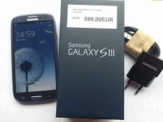 Samsung galaxy S3 GT-I9300 blue impecabil foto