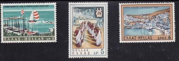 Grecia 1969 - cat.nr.977-9 neuzat,perfecta stare