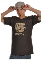 Burton Construct tricou barbati maro L 100% original. Nou, cu eticheta. foto