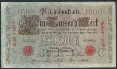 GERMANIA 1000 1.000 MARK MARCI 1910, stampila rosie, Litera C [23] P-44b/1 foto