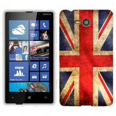 Husa Nokia Lumia 820 Silicon Gel Tpu Model UK Flag foto