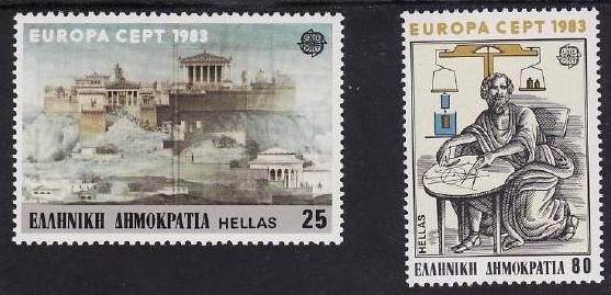 C726 - Grecia 1983 - cat.nr.1491-2 neuzat,perfecta stare
