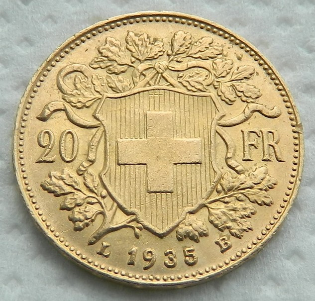 cotatie 20 franci aur elvetian anti imbatranire