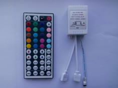 Telecomanda si controller cu 2 iesiri - banda led RGB 5050 sau 3528 foto