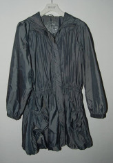 Geaca de fas / haina de ploaie, hanorac, gri, marca Vintage Clothing, marime L, foto