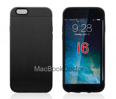 Husa silicon slim Neagra iPhone 6 iDr HoneyComb - - - 30 Ron foto