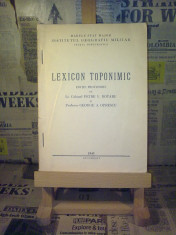 Petre V. Rotaru - Lexicon toponimic &amp;quot;A214&amp;quot; foto