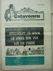ZIAR CATAVENCU - SAPTAMANAL INCOMOD { NUMARUL 26 ANUL I - 1990 } foto