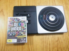 Joc wii DJ Hero + consola foto